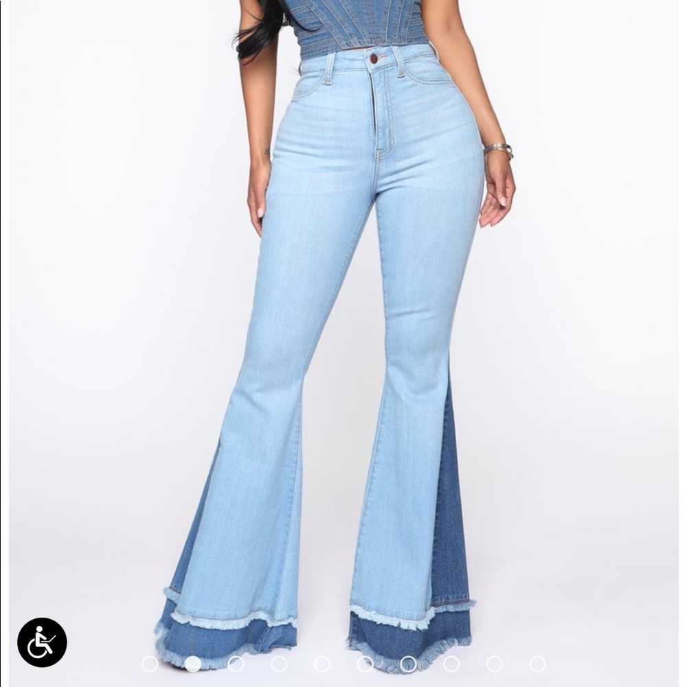 Fashion Nova bell bottoms jeans